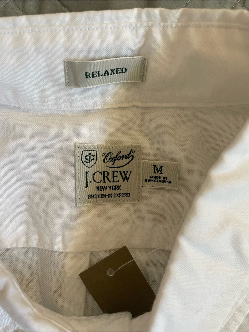 J. Crew Broken-in organic cotton oxford shirt in White Size M NWT $98 BT378 - Picture 9 of 10